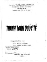 Thanh toán quốc tế  - trần hoàng ngân  thống kê, 2001