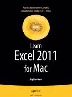 learn excel 2011 for mac