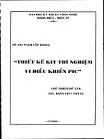 Thiết kế kit thí nghiệm vi điều khiển pic trần viết thắng, hutech, 2006