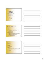 Chapter 3 Variables, Constants and Calculations