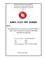 Giải pháp nâng cao năng lực cạnh tranh của Ngân hàng Công thương trong giai đoạn hội nhập nền kinh tế