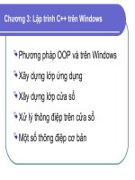 Chương 3 Lập trình C++ trên windows