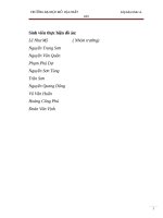 Đồ án Môn học thiết kế mỏ hầm lò 2014