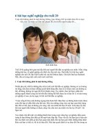 6 bài học nghề nghiệp cho tuổi 20