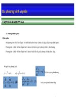 bài gảng phương trình vi phân