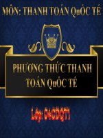 các phương thức thanh toán quốc tế