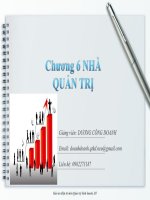 Bài giảng Quản trị kinh doanh: Chương 6