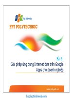 bài 6 giải pháp ứng dụng internet dựa trên google apps cho doanh nghiệp