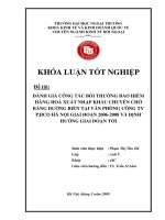 Đánh giá công tác bồi thường bảo hiểm hàng hóa xuất nhập khẩu chuyên chở bằng đường biển tại văn phòng công ty Pjico hà nội giai đoạn 2006-2008 và định hướng giai đoạn mới