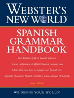 webster''s new world spanish grammar handbook