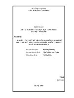 Nghiên cứu thiết kế và chế tạo thiết bị đo độ mở van cung, kết nối và giám sát điều khiển tự động
