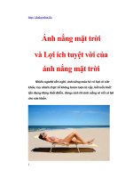 Ánh nắng mặt trời, lợi ích tuyệt vời của ánh nắng mặt trời và phòng bệnh viêm đường hô hấp mùa hè cho trẻ em