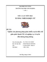 Nghiên cứu phương pháp giảm nhiễu xuyên điều chế giữa phát thanh FM với nghiệp vụ vô tuyến dẫn đường hàng không - môn tương tích điện từ