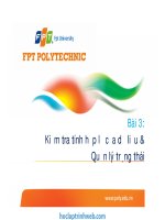 bài 3 kiểm tra tính hợp lệ của dữ liệu và quản lý trạng thái