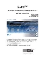 Phân tích toàn bộ và thiết kế hệ thống sàn bằng phần mềm SAFE