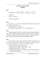 Ôn thi vào lớp 10 PTTH môn Toán