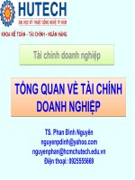 Tổng quan về tài chính doanh nghiệp