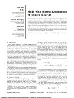 mode wise thermal conductivity of bismuth telluride