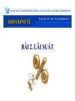Bài giảng tài chính tiền tệ bài 2   lãi suất