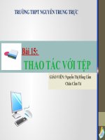 bài 15 thao tác với tệp