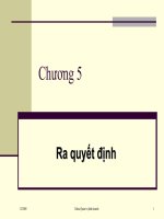 chương 5 ra quyết định