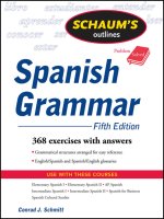 spanish grammar (schaum's outlines)