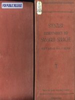 elementarbuch der sanskrit sprache