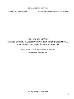 Tài liệu soạn bài kiểm tra môn Vật Lí lớp 9