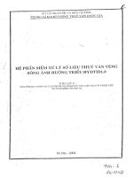 Xây dựng hệ phần mềm xử lý số liệu thuỷ văn vùng sông ảnh hưởng thuỷ triều HYDTID1 0 chuyên gia đánh giá chuyên đề và nhận xét của các đài KTTV khu vực về phần mềm hydtid1 0