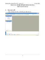 thao tác cơ bản để lập trình cho FPGA