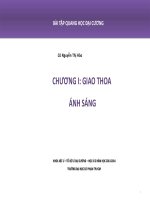 Chương 1 Giao thoa ánh sáng