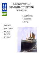 Quy phạm DNV(Na Uy) về kiểm tra không phá hủy