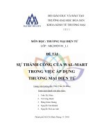 sự thành công của wal-mart trong việc áp dụng thương mại điện tử