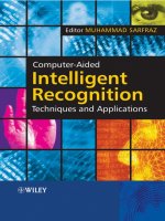 computer-aided intelligent recognition techniques and applications
