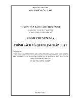 Phân tích những tác động tích cực và  hạn chế của chính sách liên quan đến kiểm soát chất lượng không khí do nguồn thải công nghiệp
