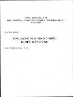 Ứng dụng pld trong điều khiển dân dụng đặng xuân bách, nguyễn đức chinh, thái hùng cường, hutech 2003