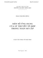 Một số ứng dụng của lý thuyết tổng hợp trong toán sơ cấp