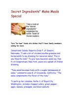 secret ingredients