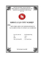 Hoàn thiện chiến lược kinh doanh dịch vụ vận tải biển ở công ty cổ phần vận tải biển Bắc