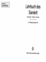 lehrbuch des sanskrit grammatik, lektionen, glossar