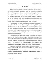 vốn lưu động và một số giải pháp góp phần nâng cao hiệu quả sử dụng vốn lưu động tại công ty cavico việt nam xây lắp điện