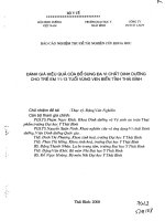 Nghiên cứu công nghệ sản xuất sản phẩm bổ sung giàu protein-vi chất dùng cho trẻ lứa tuổi từ 6-12 tháng tuổi