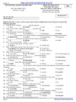 grade 12 the second semester exam