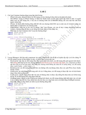 Distributed Computing in Java - Lab Tutorial 2