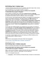 writing ielts  HOBBIES