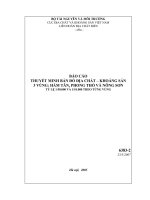 nghiên cứu đánh giá mức độ ô nhiễm phóng xạ tại ba huyện phong thổ (lai châu), nông sơn (quảng nam), hàm tân (bình thuận) và đề xuất biện pháp phòng ngừa - địa chất-khoáng sản ba vùng- phong thổ, nông sơn, hàm tân tỷ lệ 1-50.