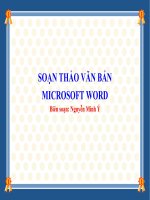 soạn thảo văn bản microsoft word