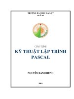 Kỹ thuật lập trình Pascal