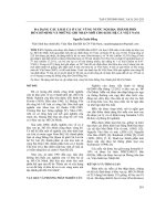 ĐA DẠNG CÁC LOÀI CÁ Ở CÁC VÙNG NƯỚC NỘI ĐỊA THÀNH PHỐ  HỒ CHÍ MINH VÀ NHỮNG GHI NHẬNMỚI CHO KHU HỆ CÁ VIỆT NAM