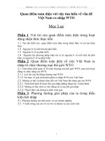 quan điểm toàn diện với việc tìm hiểu về vấn đề việt nam ra nhập wto